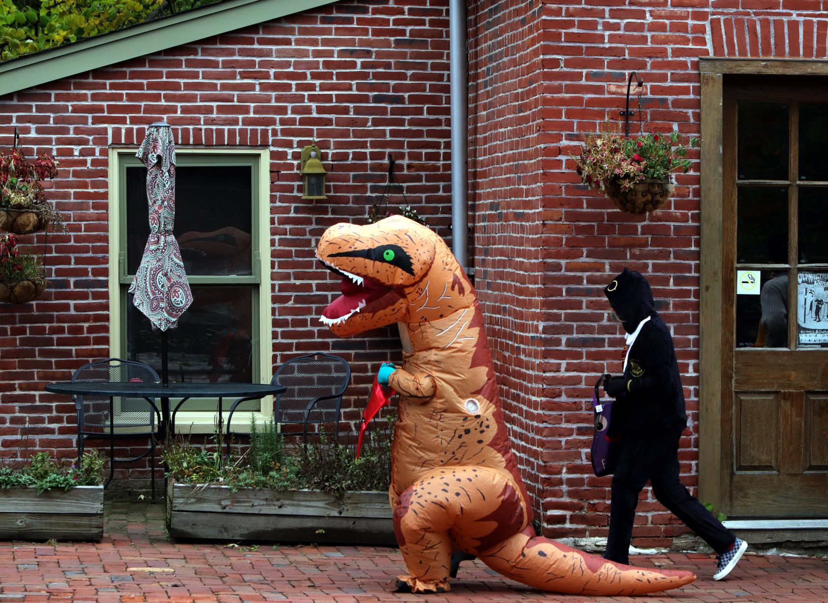 Trick or Treating along Historic Main Street in St. Charles